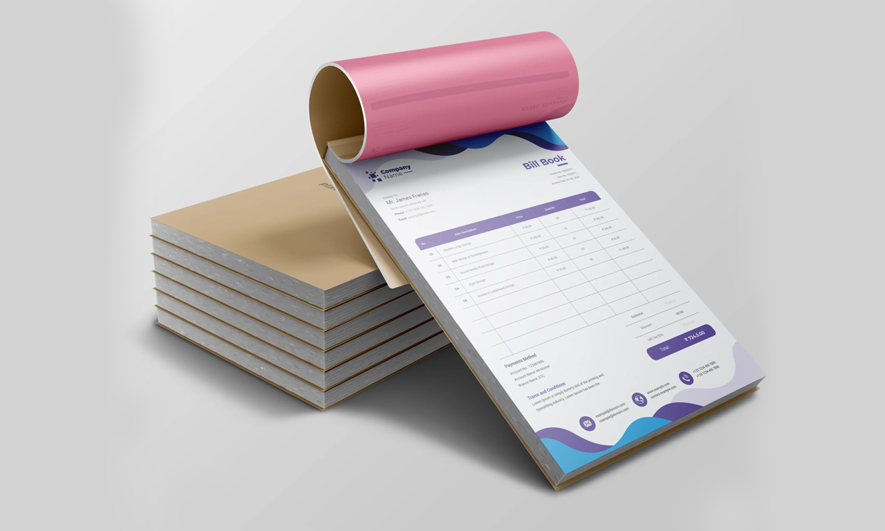Bill books - Professional Printing Services in Maldives