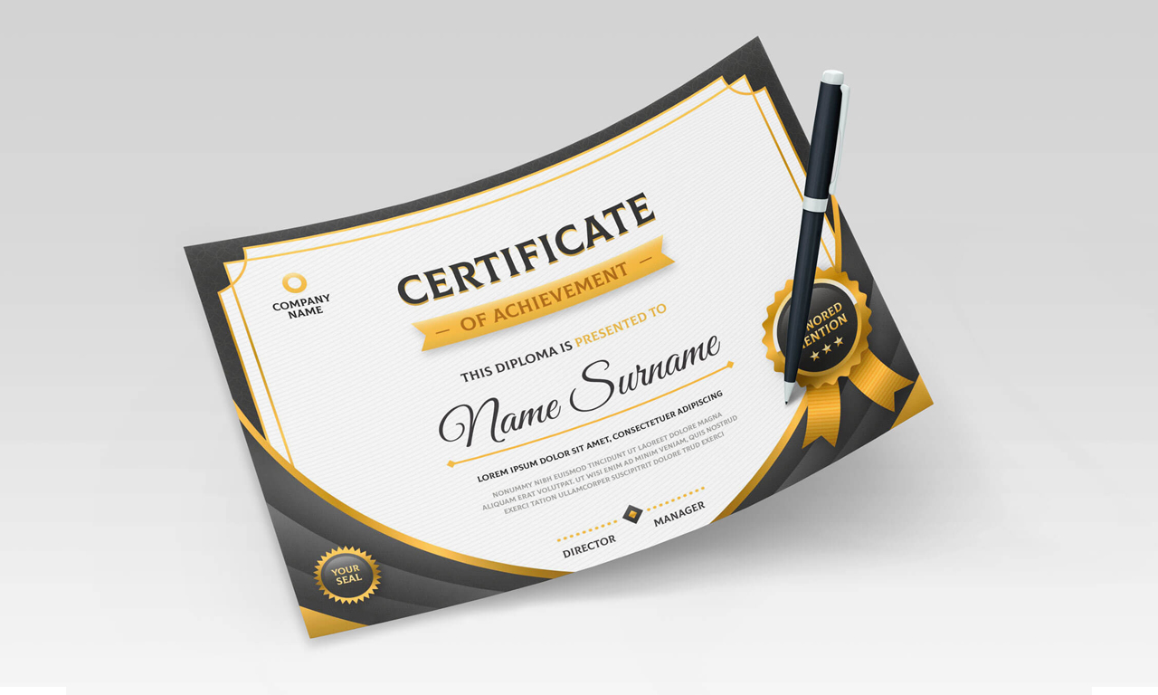 Certificates - Professional Printing Services in Maldives