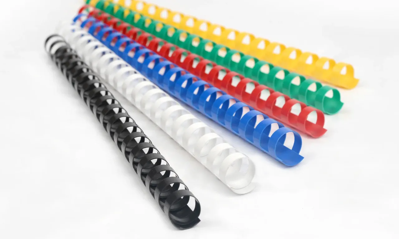 Affordable plastic comb binding for reports manuals and presentations up to pages