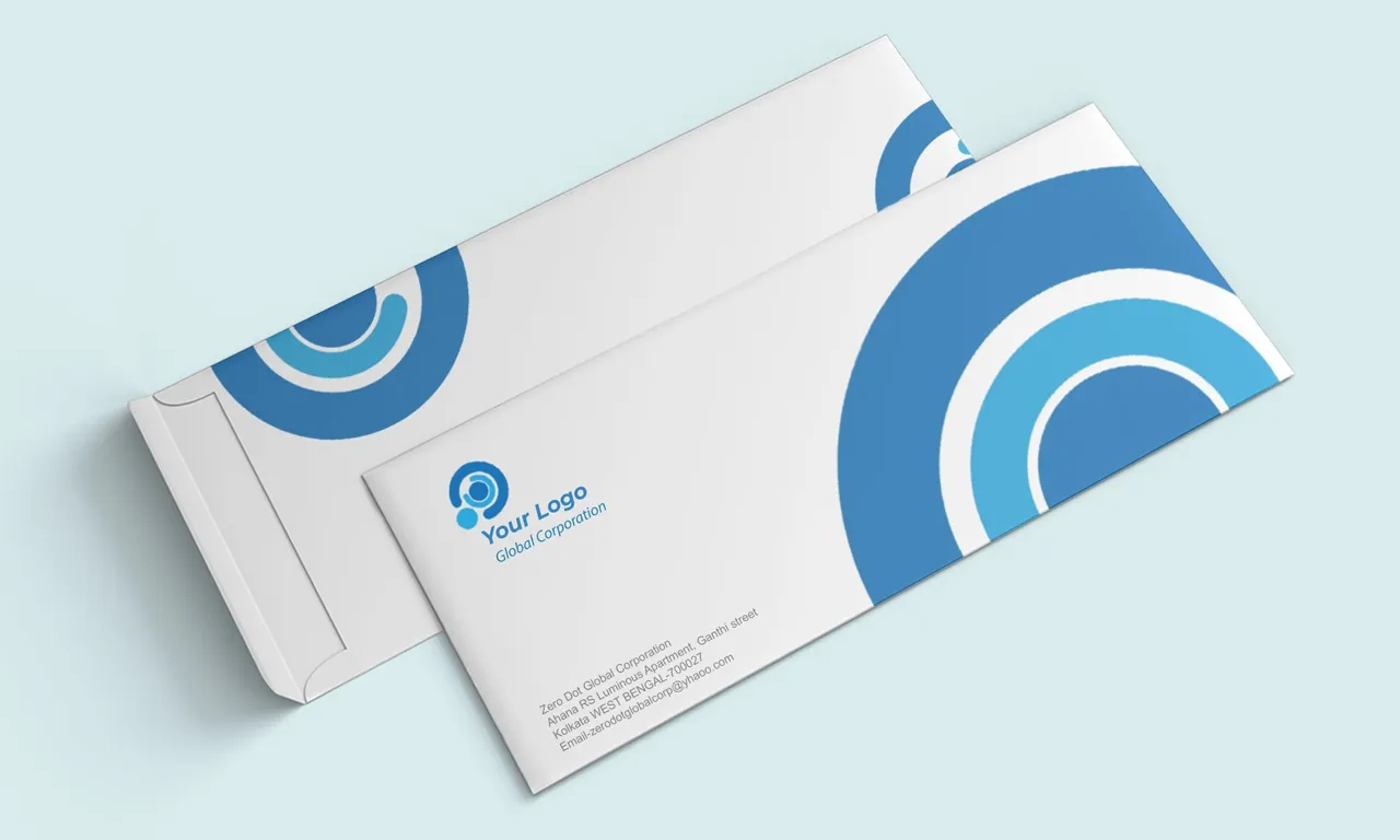 Custom branded envelope printing in standard and custom sizes for businesses