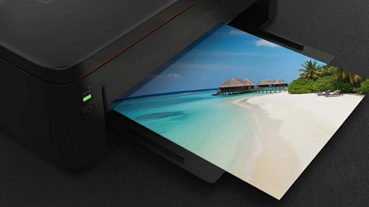 High-quality photo print detail