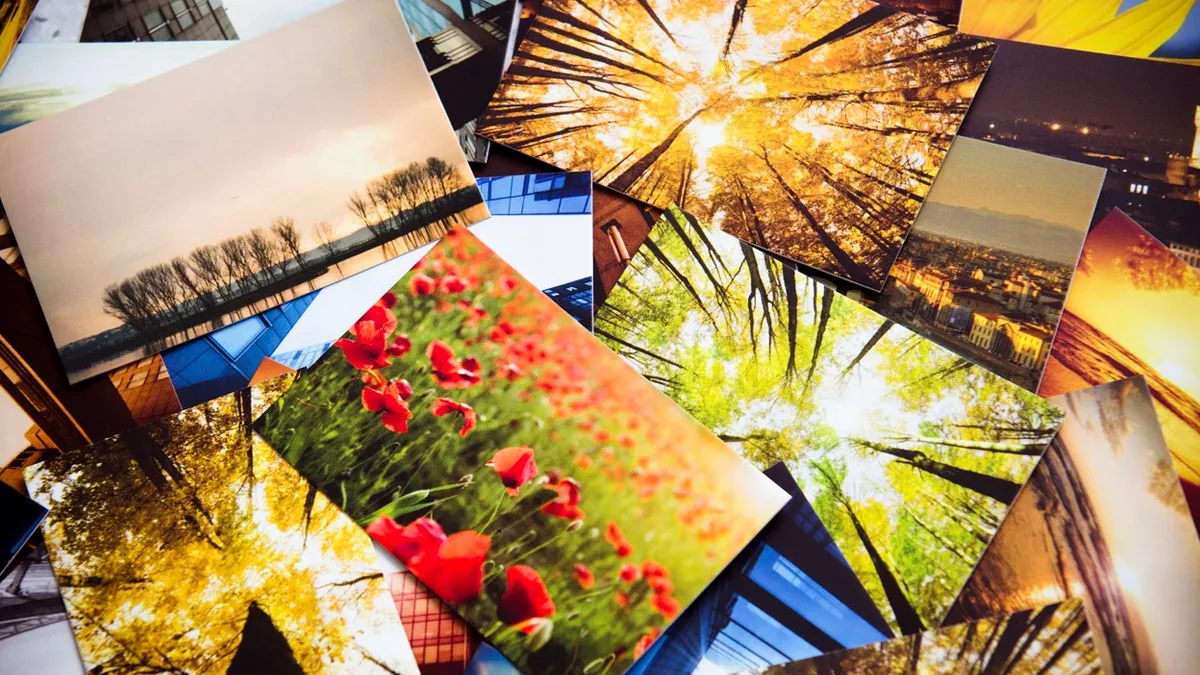 Glossy, matte and luster paper finishes