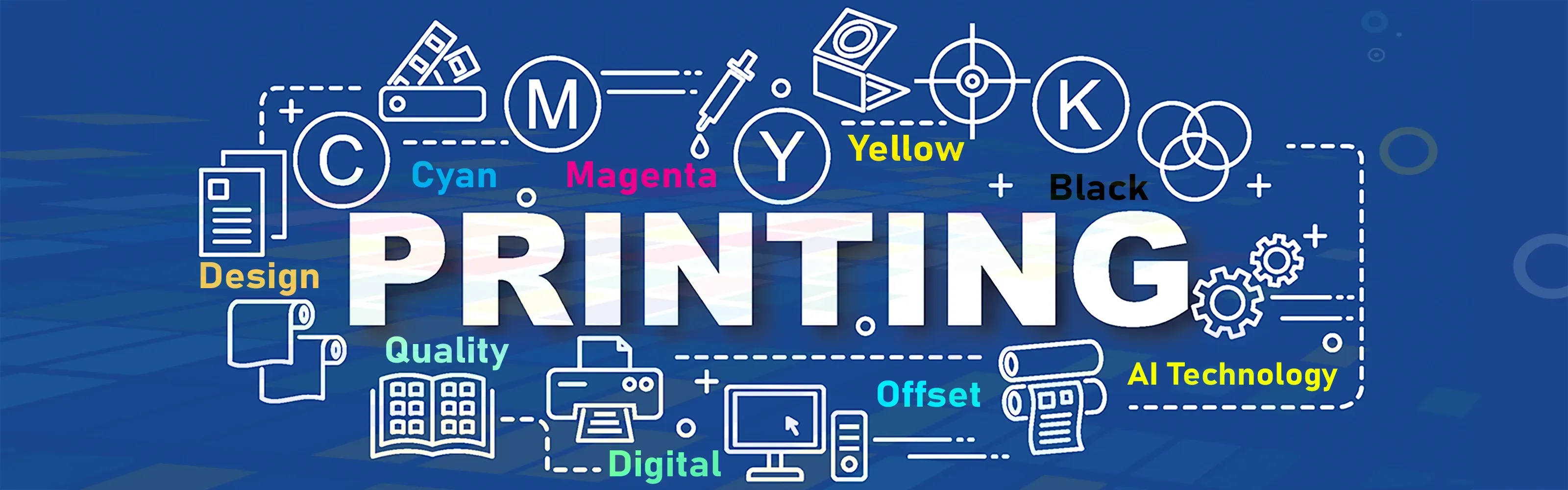 Creative typography design showcasing various printing fonts styles and letterpress printing craftsmanship