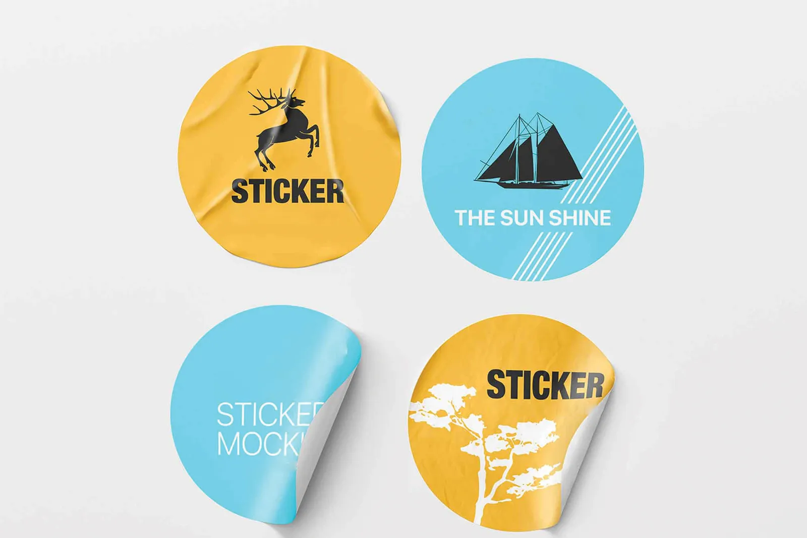 Die-cut and kiss-cut stickers